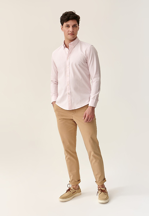 MAN'S COTTON SHIRT FIRSTIE 1 MODERN MAN'S COTTON SHIRT FIRSTIE 1 MODERN PINK 2