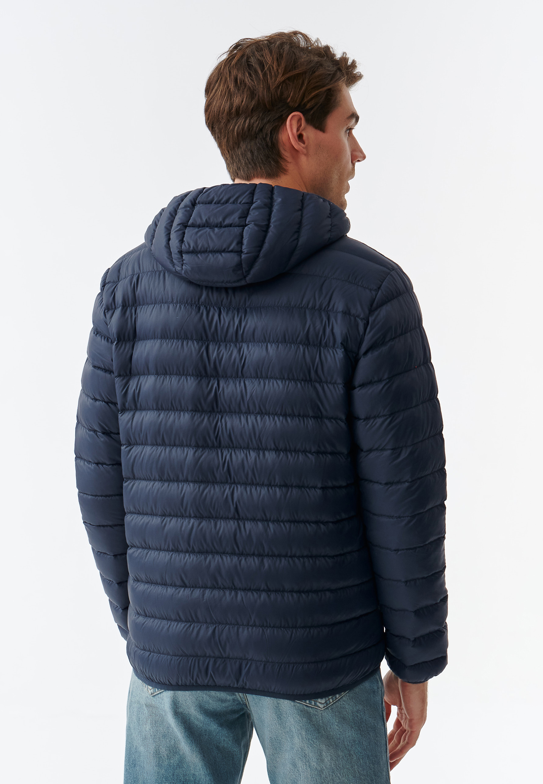 MĘSKA KURTKA PUCHOWA Z NASZYWKĄ Z MISIEM USZATKIEM ANGELO GRANATOWY 2