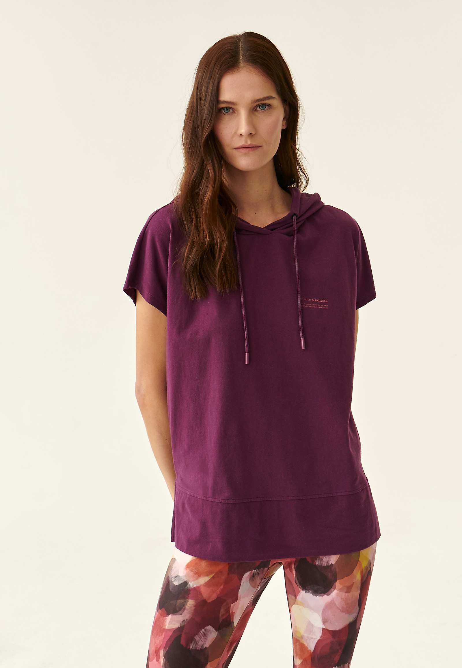 ŽENSKA BLUZA S KAPUCO AKSONA ŽENSKA BLUZA S KAPUCO AKSONA VIJOLIČNA 85973