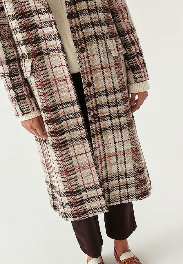 CLASSIC LADIES' CHEQUERED COAT SILANA CLASSIC LADIES' CHEQUERED COAT SILANA MULTIKOLOR 5