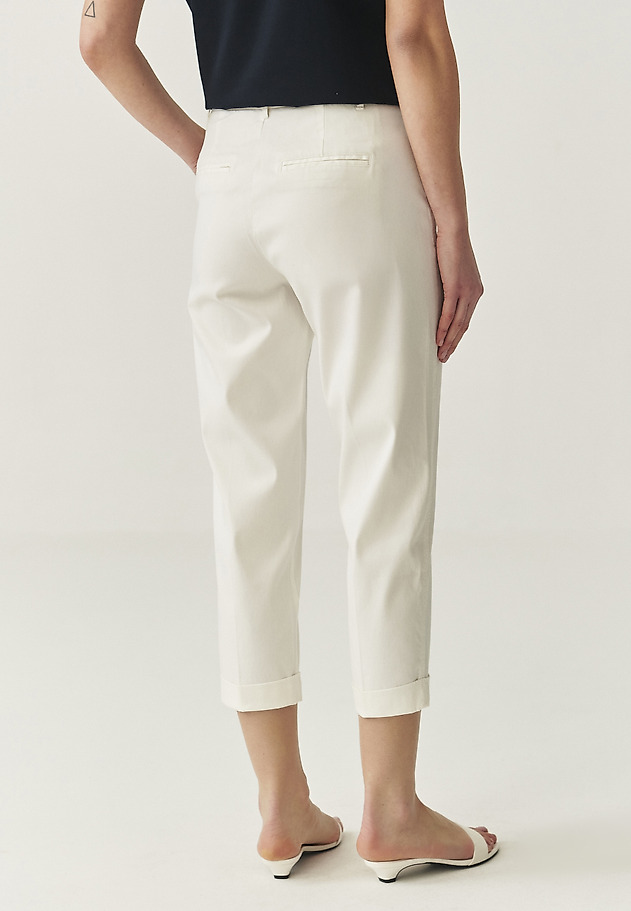 COTTON CUFFED TROUSERS - SEREMI COTTON CUFFED TROUSERS - SEREMI ECRU 3