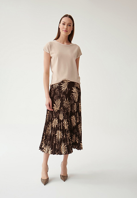 LADIES' SKIRT WITH A PLACKET MERIDIANA MULTICOLOR 2