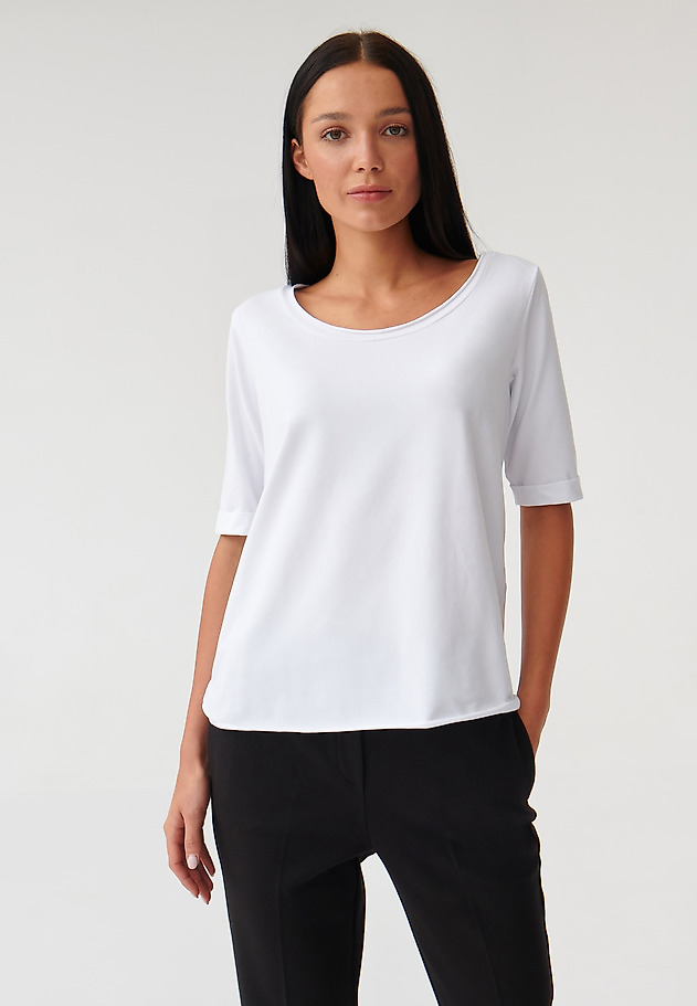 LADIES’ LOOSE BLOUSE ORAWO LADIES’ LOOSE BLOUSE ORAWO BIAŁY 1