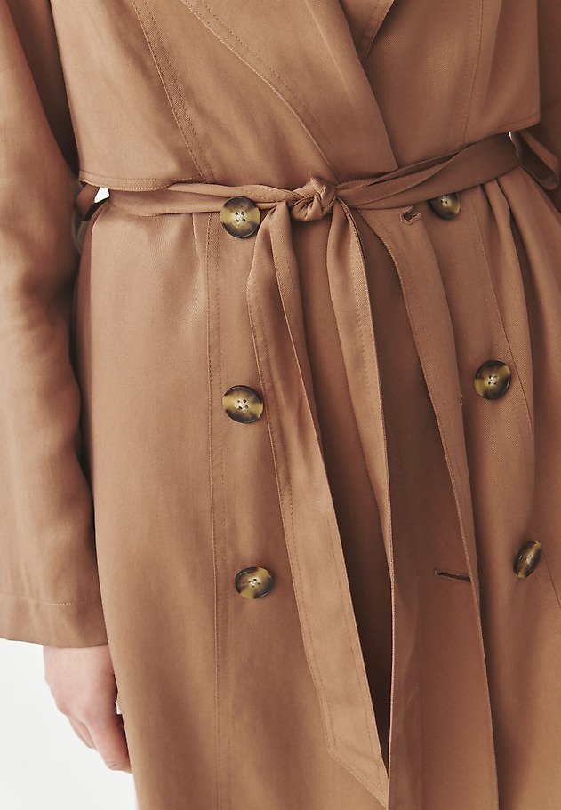 CASUAL TRENCH WITH BELT — NATIS CASUAL TRENCH WITH BELT — NATIS BEŻOWY 9