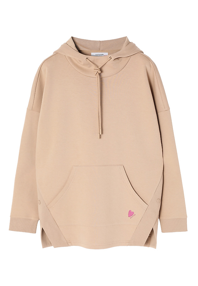 BLUZA DAMSKA Z KAPTUREM - CHARLOTTE BLUZA DAMSKA Z KAPTUREM - CHARLOTTE BEŻOWY 6