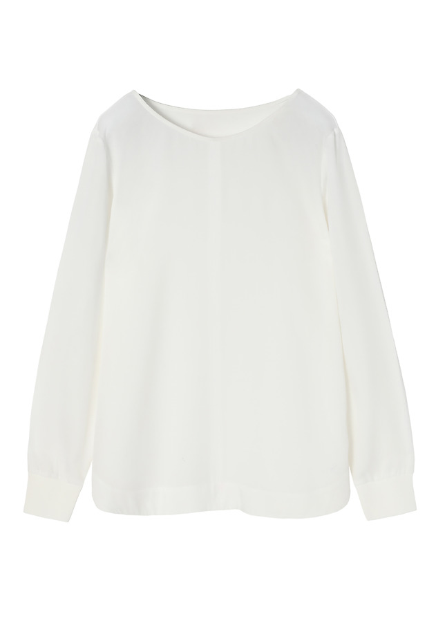 LADIES’ LONG-SLEEVED BLOUSE WITH BOAT NECKLINE - VIKI LADIES’ LONG-SLEEVED BLOUSE WITH BOAT NECKLINE - VIKI ECRU 5