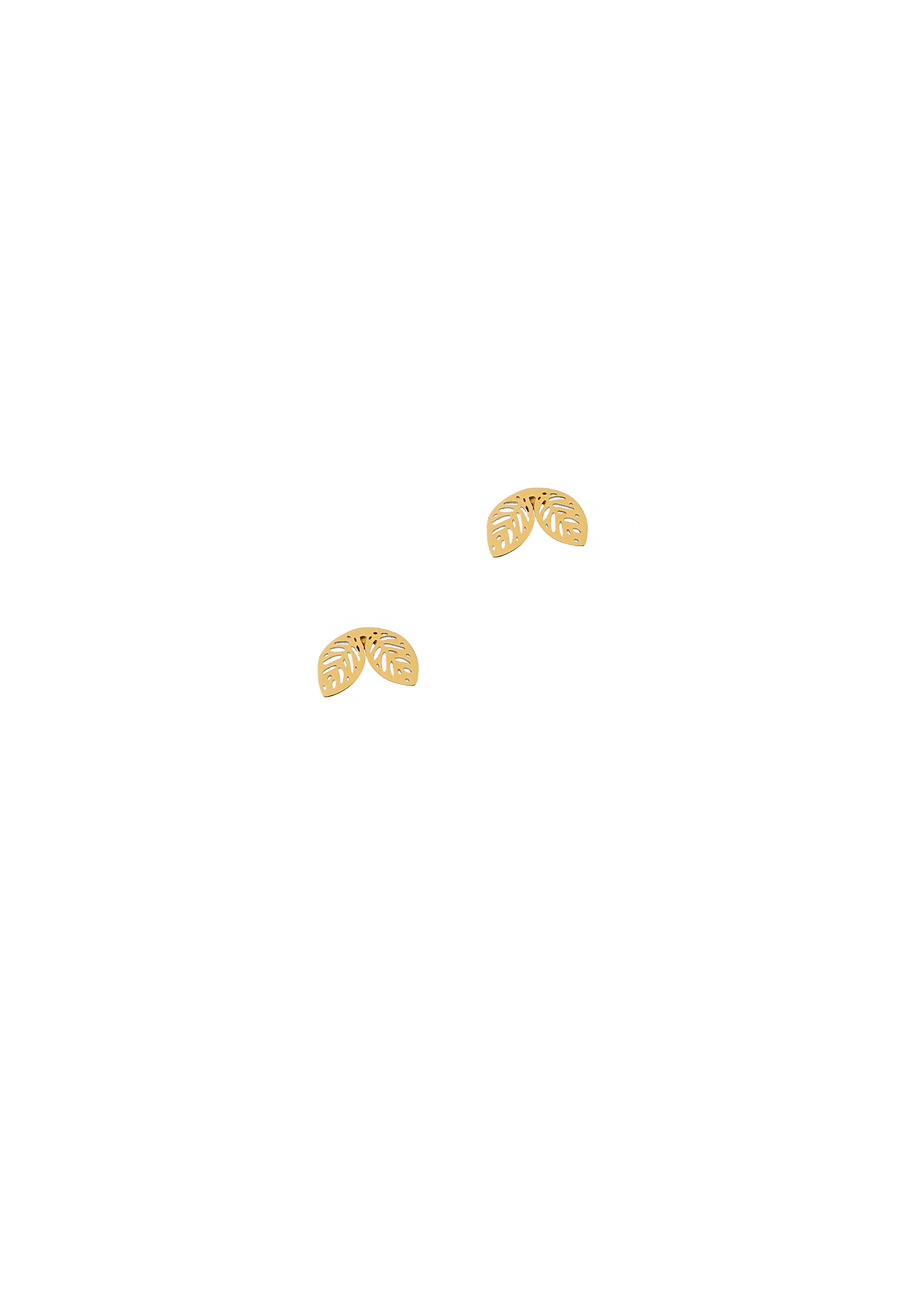 LEAF-SHAPED EARRINGS - DISSI LEAF-SHAPED EARRINGS - DISSI GOLD 114590