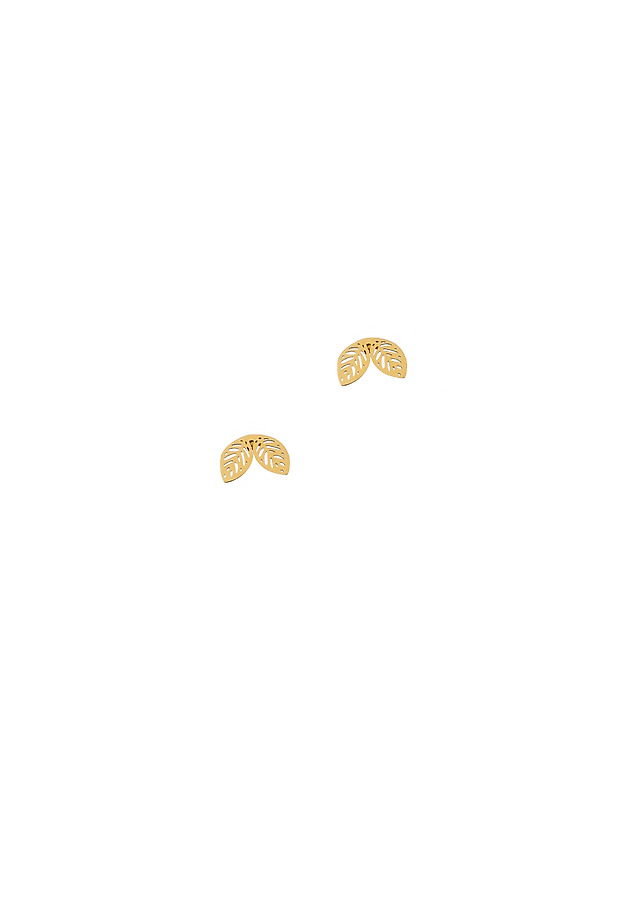 LEAF-SHAPED EARRINGS - DISSI LEAF-SHAPED EARRINGS - DISSI GOLD 2