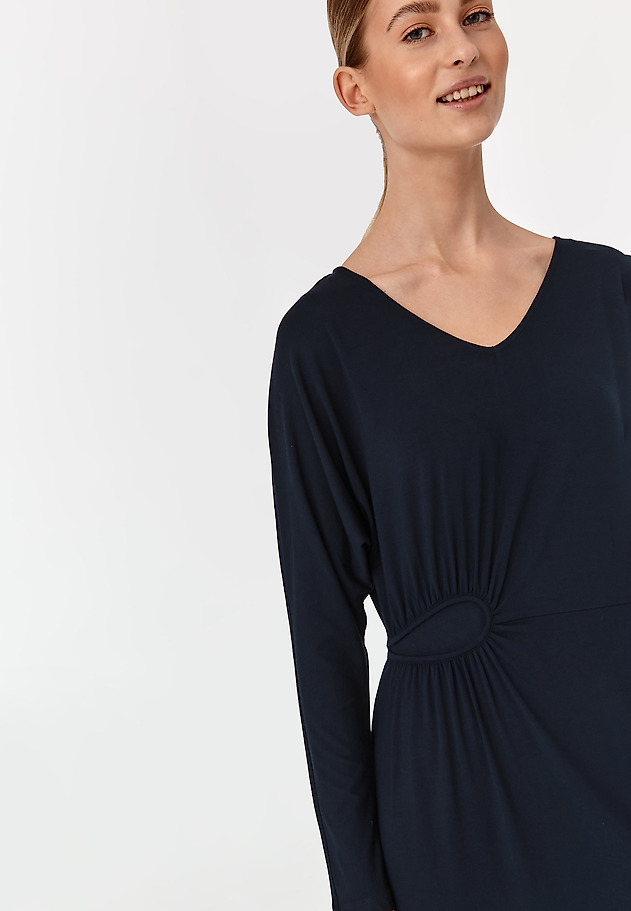 LADIES' WRINKLED DRESS WRINSA LADIES' WRINKLED DRESS WRINSA NAVY BLUE 4