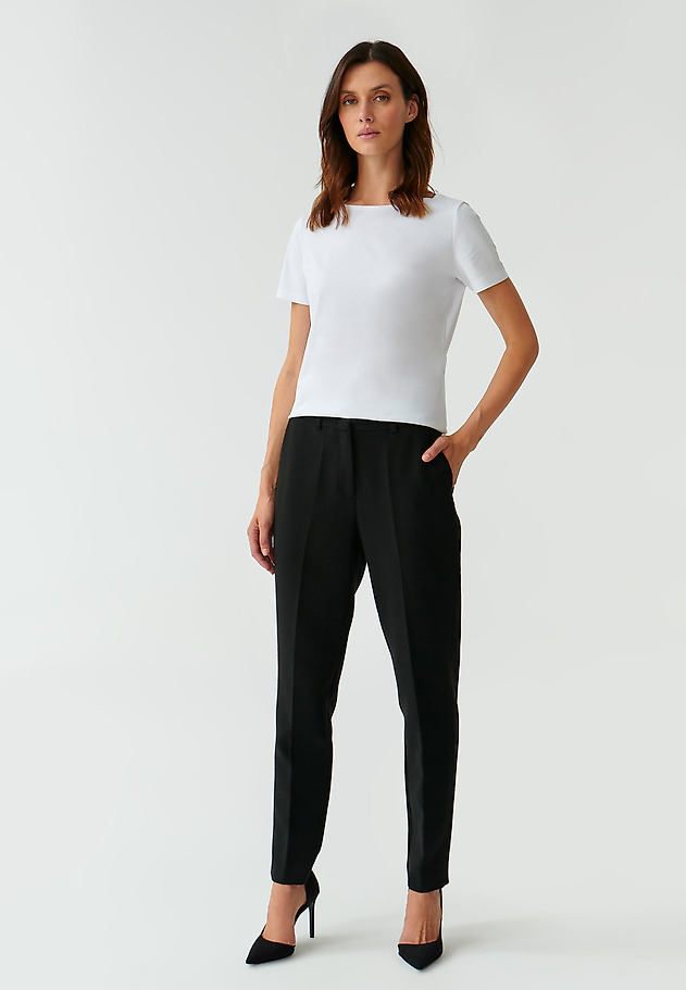 ELEGANT LADIES’ TROUSERS WITH CUFFS AMEFI 1 ELEGANT LADIES’ TROUSERS WITH CUFFS AMEFI 1 CZARNY 4