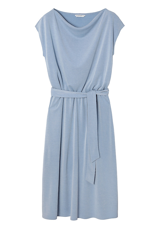 ROCHIE MIDI DIN TRICOT, CU DECOLTEU TIP „CASCADĂ” - SESSINI ROCHIE MIDI DIN TRICOT, CU DECOLTEU TIP „CASCADĂ” - SESSINI ALBASTRU 7