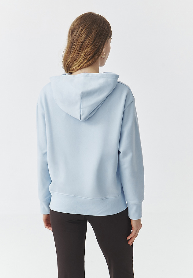 PASTEL HOODED SWEATSHIRT — NULA PASTEL HOODED SWEATSHIRT — NULA NIEBIESKI 4