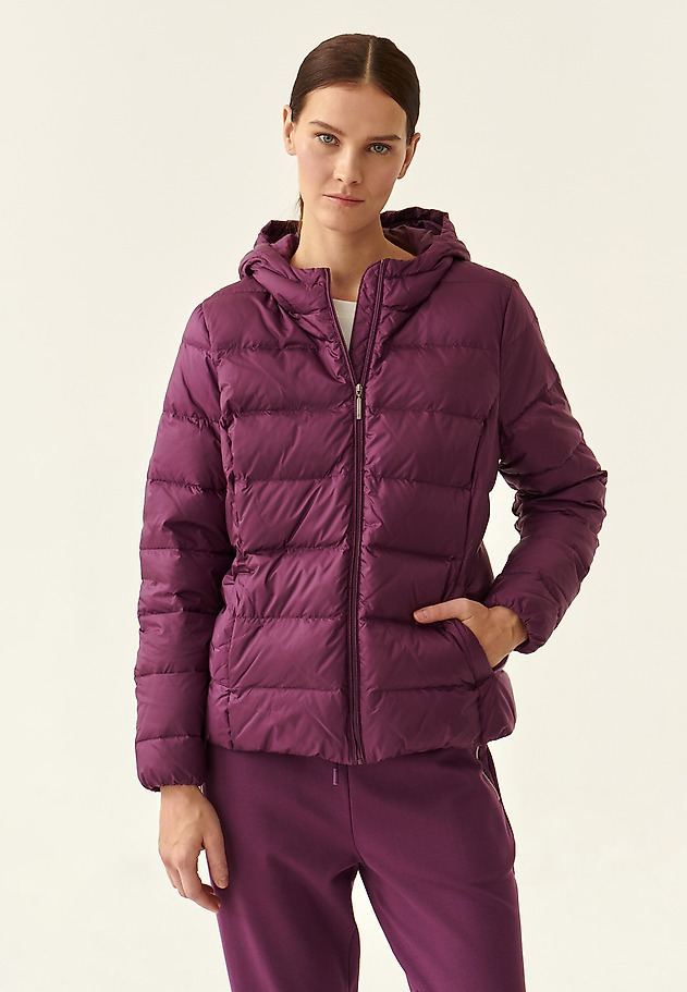 LADIES' PUFFER JACKET WITH A HOOD ULATI LADIES' PUFFER JACKET WITH A HOOD ULATI FIOLETOWY 3