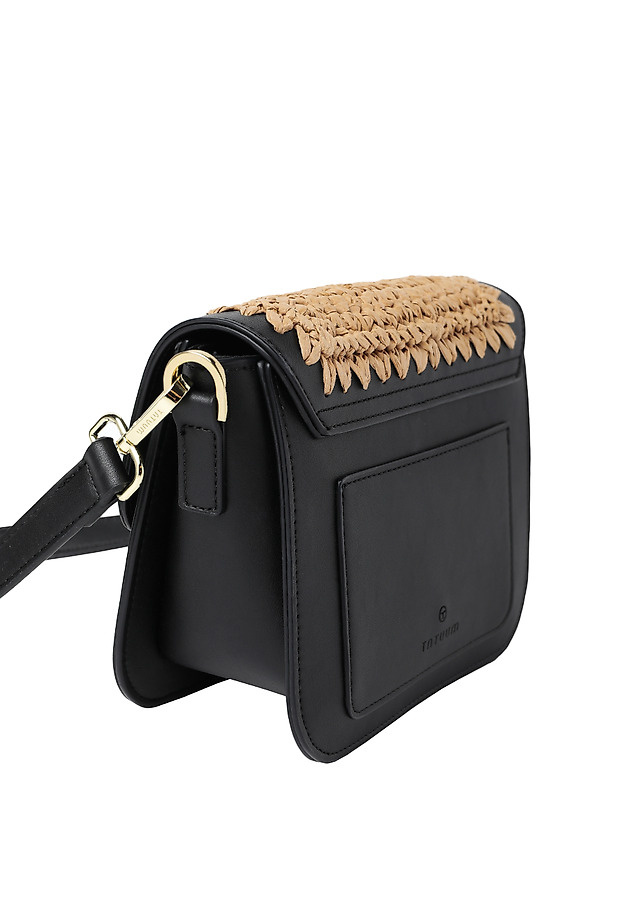 PAPER STRAW SHOULDER BAG — LYSSE PAPER STRAW SHOULDER BAG — LYSSE BEŻOWY 6