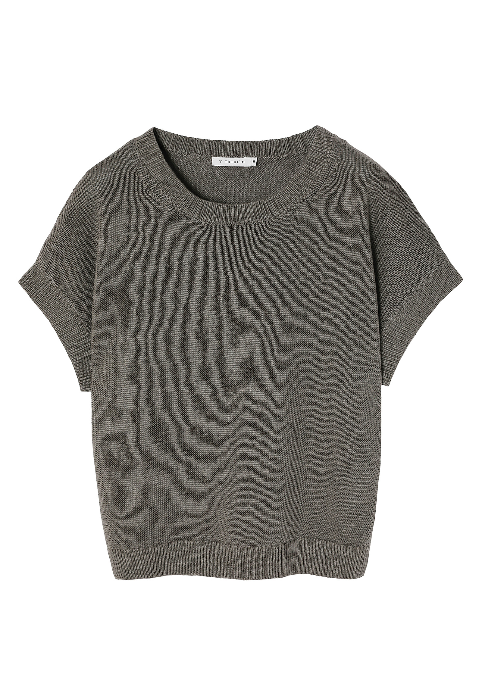 LADIES’ LINEN SWEATER WITH SHORT KIMONO SLEEVES - LIMIKO LADIES’ LINEN SWEATER WITH SHORT KIMONO SLEEVES - LIMIKO KHAKI 95953