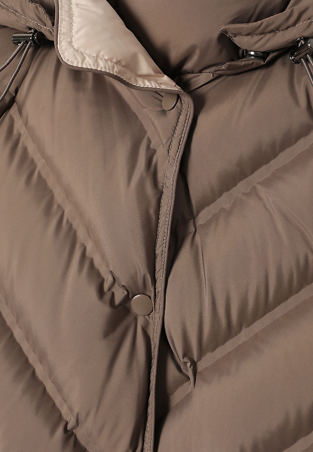 DOWN JACKET WITH STAND-UP COLLAR - MARANTINAKA DOWN JACKET WITH STAND-UP COLLAR - MARANTINAKA BEIGE 8