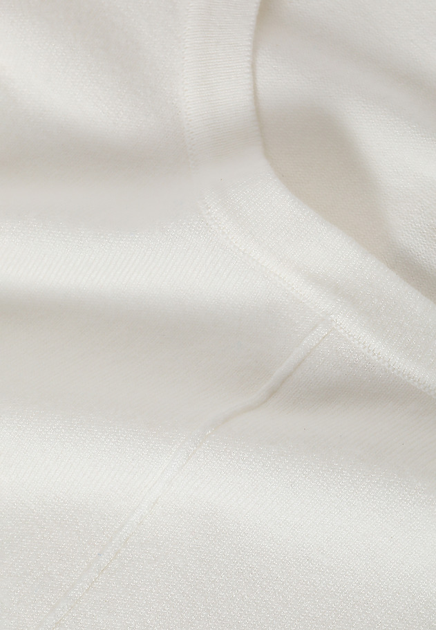 CLASSIC LADIES’ SWEARER WITH DECORATIVE STITCHING - NICOLETTA 1 CLASSIC LADIES’ SWEARER WITH DECORATIVE STITCHING - NICOLETTA 1 ECRU 6