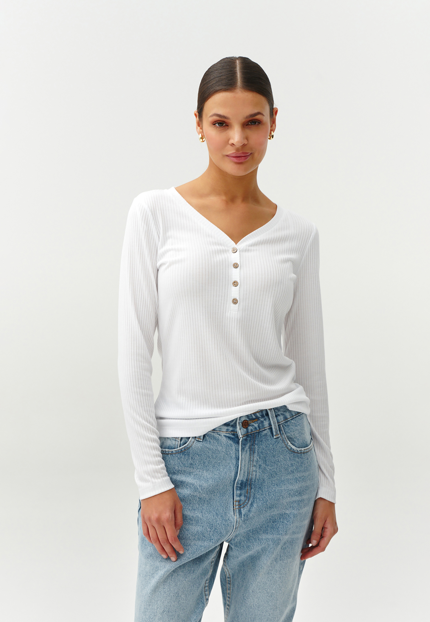 LADIES’ RIBBED BLOUSE - NATASZA