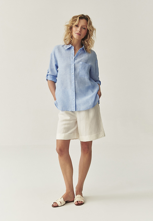 SHORTS WITH LINEN - KOSOKO SHORTS WITH LINEN - KOSOKO ECRU 1