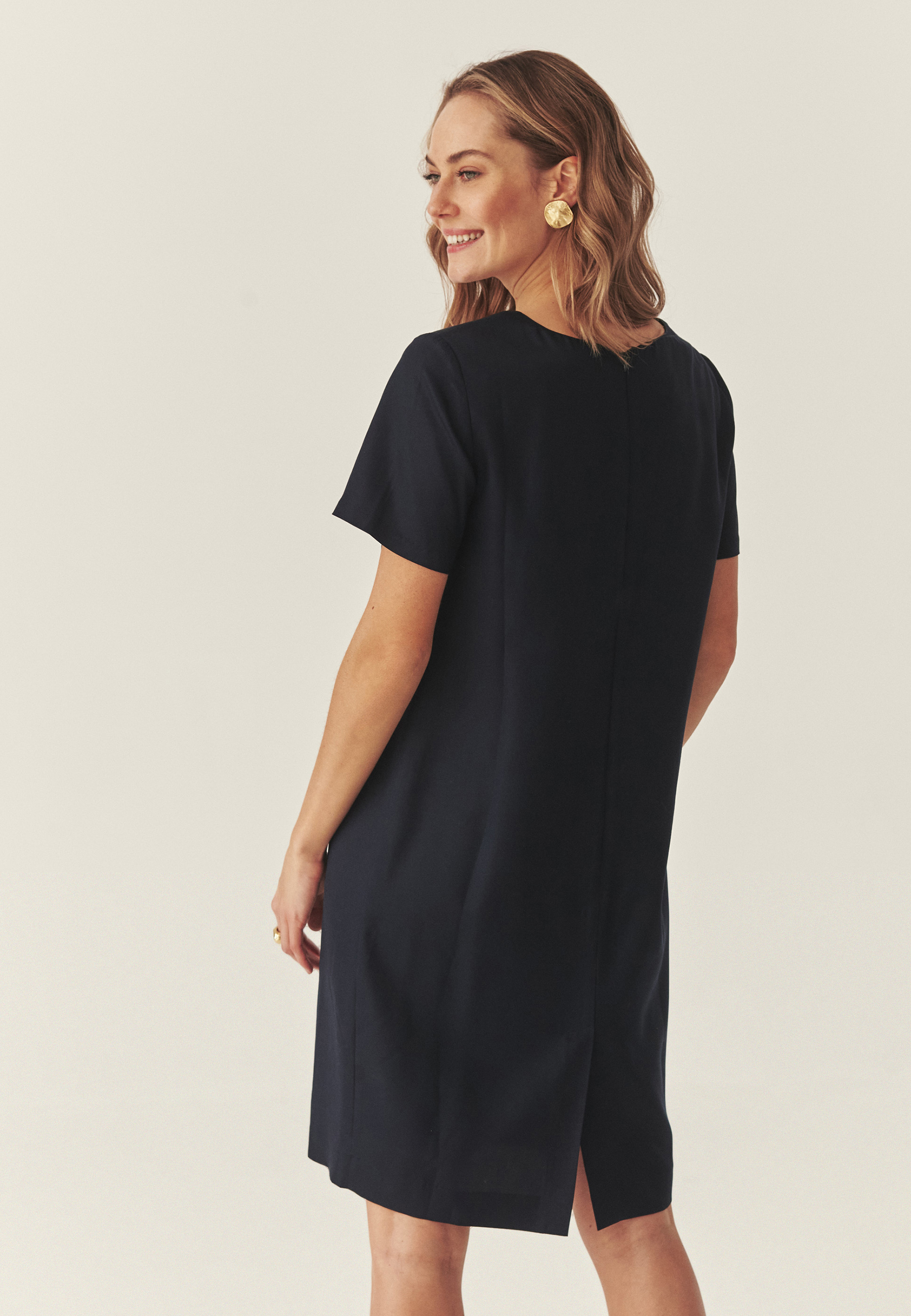 LEATHER BELT WITH BUCKLE - TIMONA 2 NAVY BLUE 2