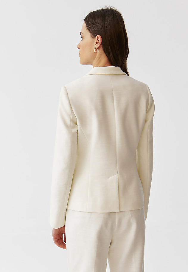ELEGANT LADIES’ JACKET WITH A LINING - LAMIA ELEGANT LADIES’ JACKET WITH A LINING - LAMIA ECRU 4