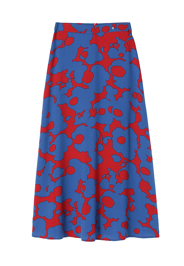 LADIES' FLOWER PRINTED MIDI SKIRT SAMI LADIES' FLOWER PRINTED MIDI SKIRT SAMI MULTIKOLOR 4