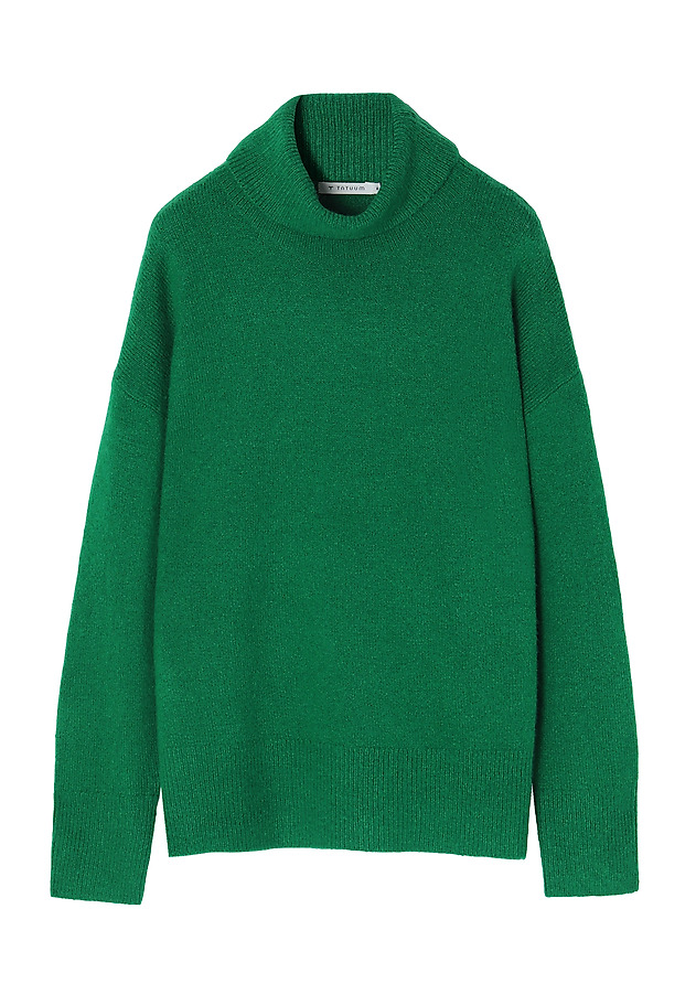 OVERSIZOWY SWETER DAMSKI Z GOLFEM WAMKO 1 OVERSIZOWY SWETER DAMSKI Z GOLFEM WAMKO 1 ZIELONY 7