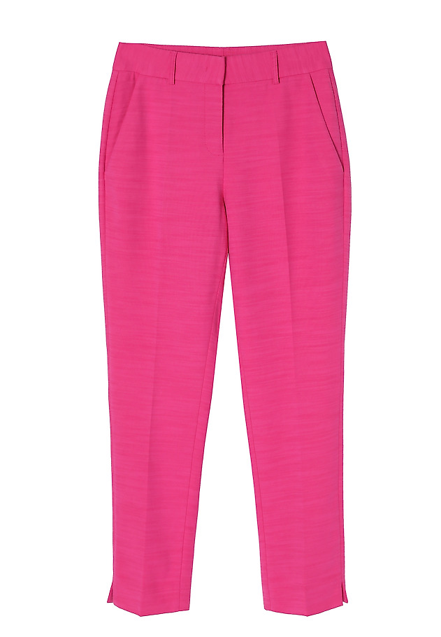 ELEGANT LADIES’ CUFFED TROUSERS - RIMINI ELEGANT LADIES’ CUFFED TROUSERS - RIMINI RÓŻOWY 4