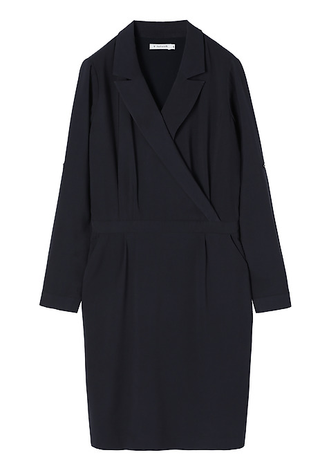 FABRIC PENCIL DRESS - TIZANA NAVY BLUE 2