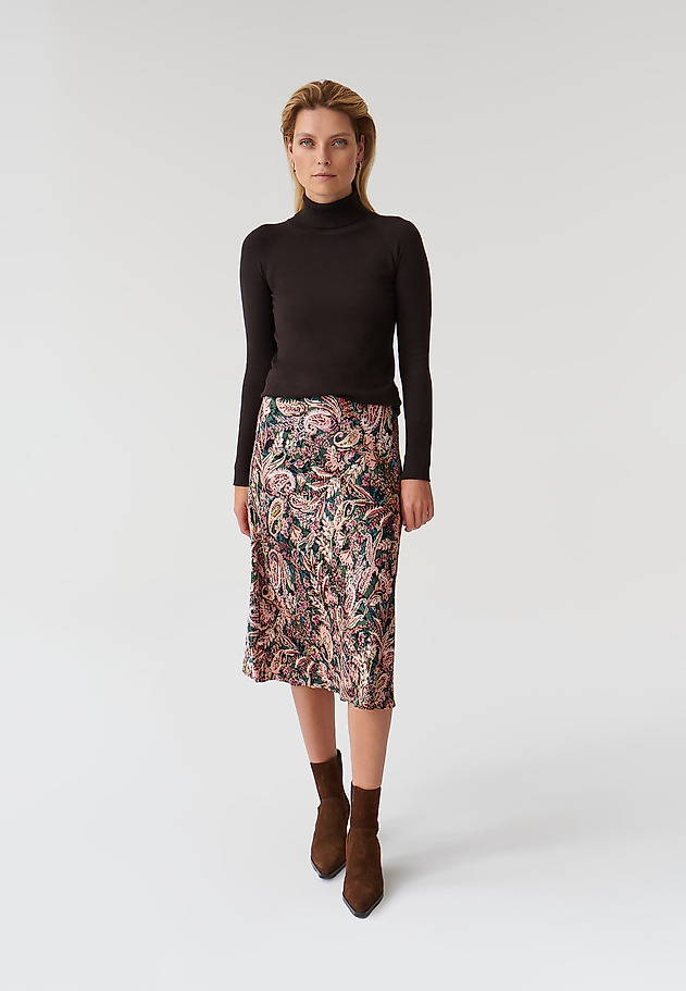 LADIES’ PATTERNED SKIRT SATINI LADIES’ PATTERNED SKIRT SATINI MULTICOLOR 1