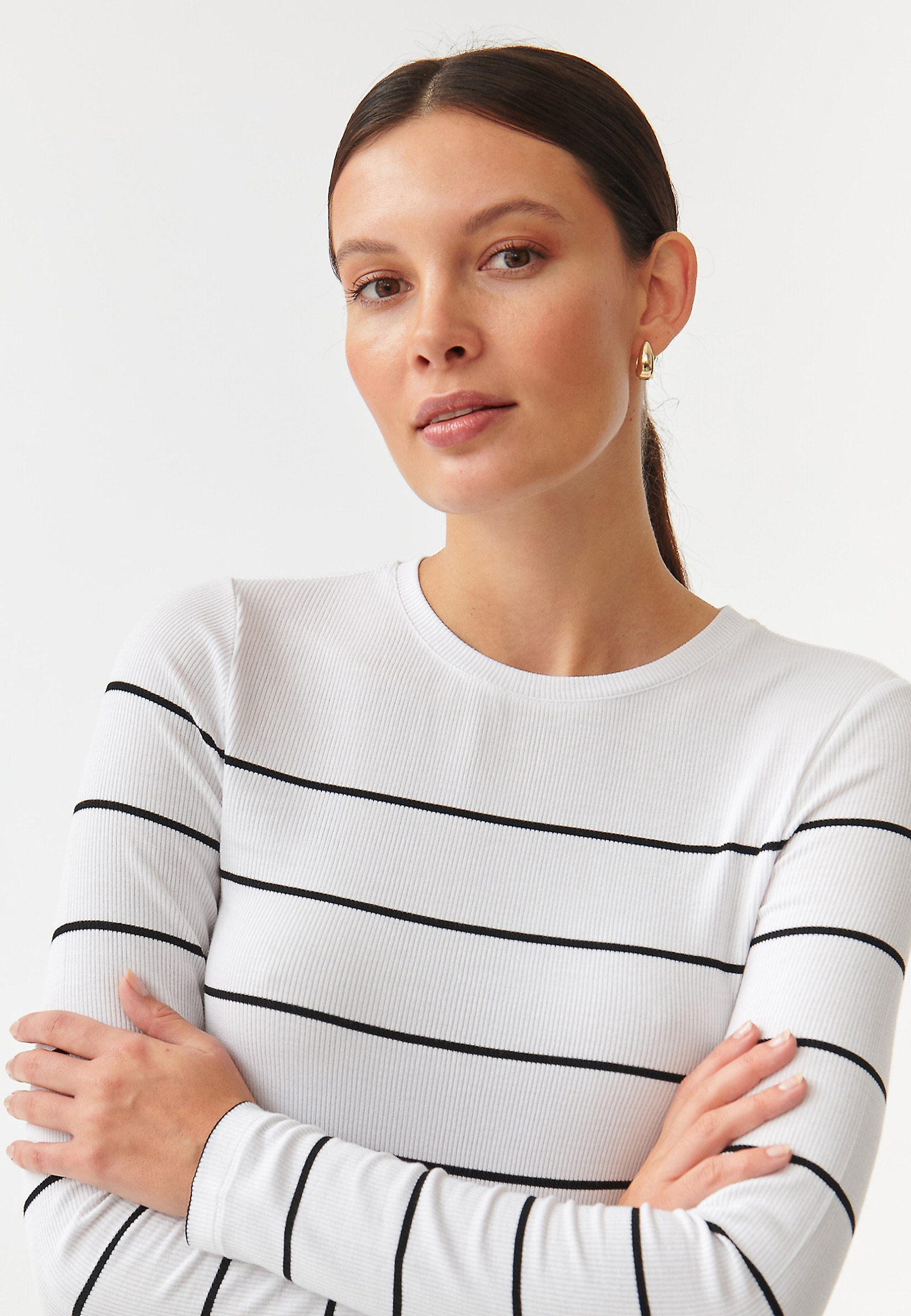 DAMSKA ČRTASTA BLUZA BORSI DAMSKA ČRTASTA BLUZA BORSI VEČBARVNA 94185