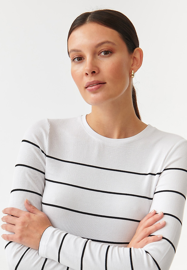 DAMSKA ČRTASTA BLUZA BORSI DAMSKA ČRTASTA BLUZA BORSI VEČBARVNA 1
