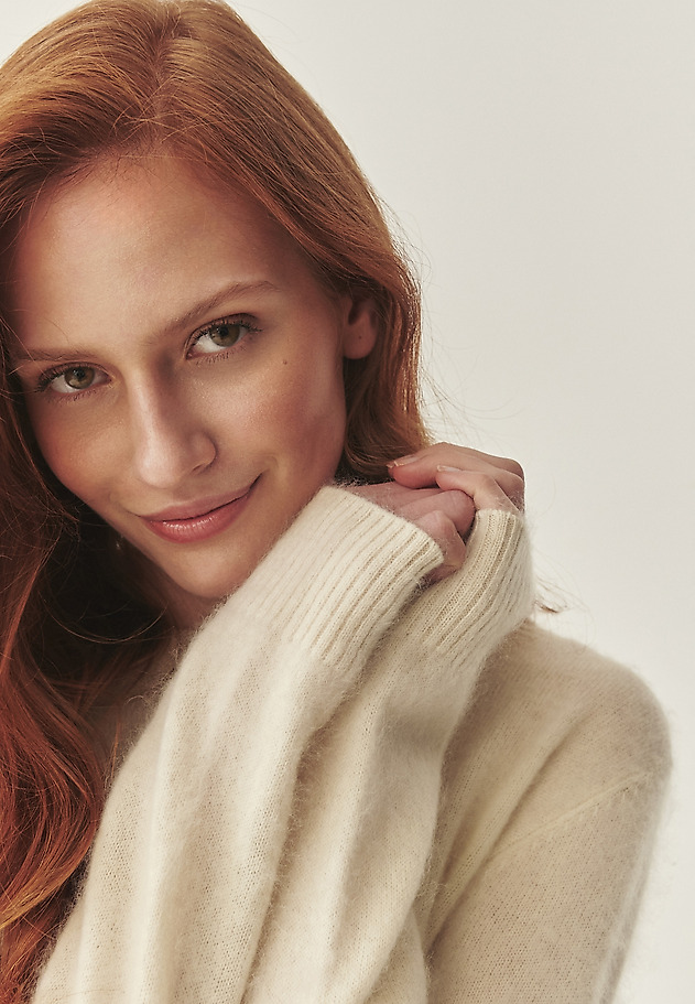 WOOL JUMPER - BELLA WOOL JUMPER - BELLA BEIGE 1
