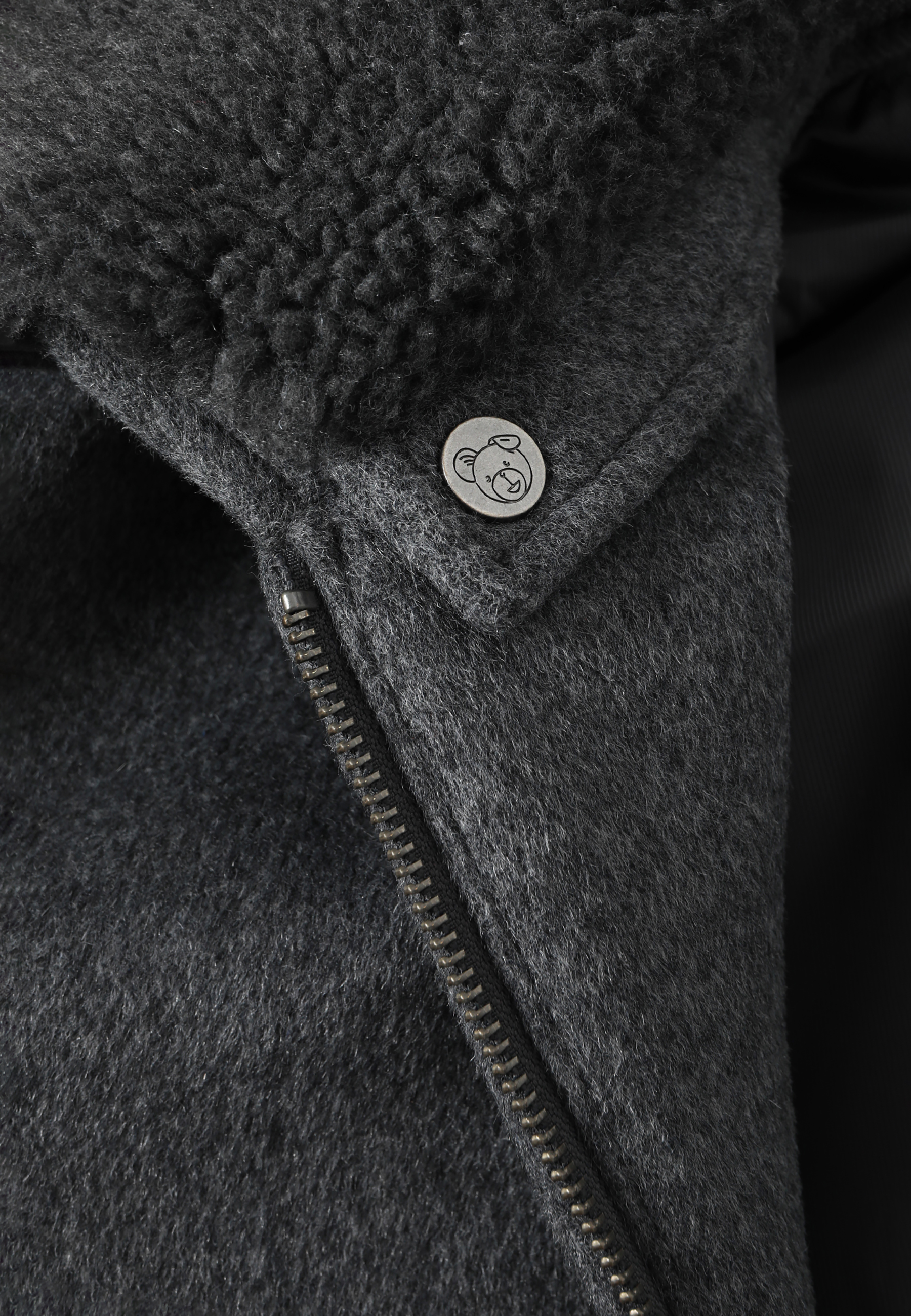 TKANINOWA KURTKA MĘSKA ZE STÓJKĄ I DUŻYMI KIESZENIAMI — MILES SZARY 2