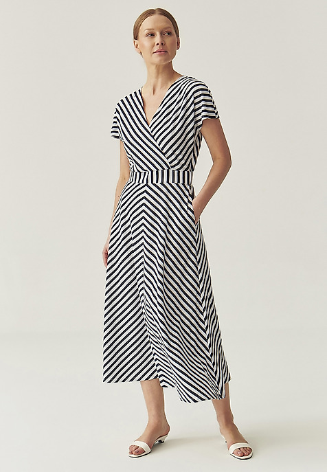 STRIPED ENVELOPE DRESS - RONARA MULTICOLOR 2