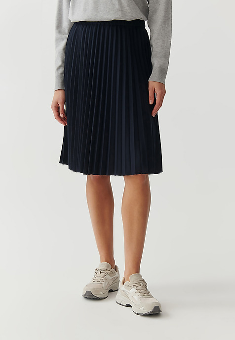LADIES’ PLEATED SOLEIL SKIRT  - BARINALIA NAVY BLUE 2