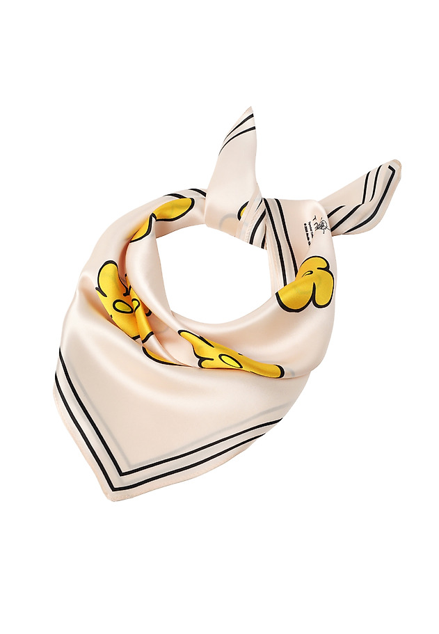 SILK SCARF - MAJOZI SILK SCARF - MAJOZI ECRU 2