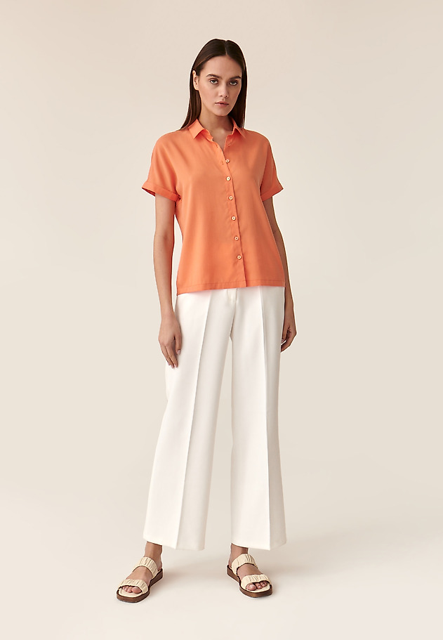 KOSZULA Z KRÓTKIM RĘKAWEM ZARKO KOSZULA Z KRÓTKIM RĘKAWEM ZARKO POMARAŃCZOWY 2