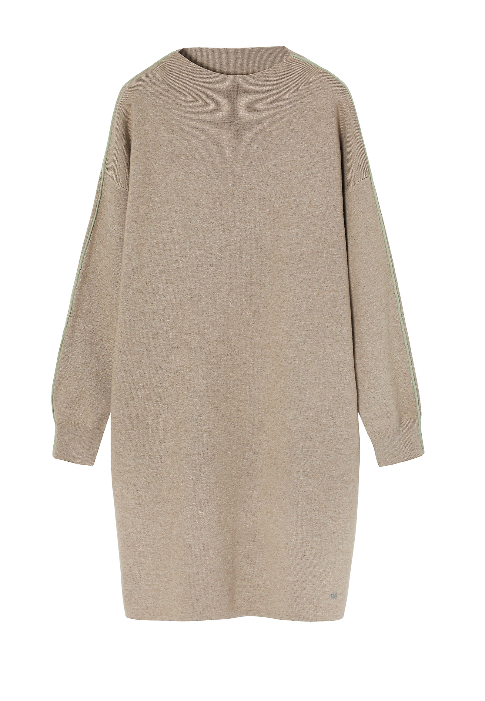 LOOSE-FITTING KNITTED DRESS WITH BOAT NECKLINE - CORA LOOSE-FITTING KNITTED DRESS WITH BOAT NECKLINE - CORA BEIGE 101210