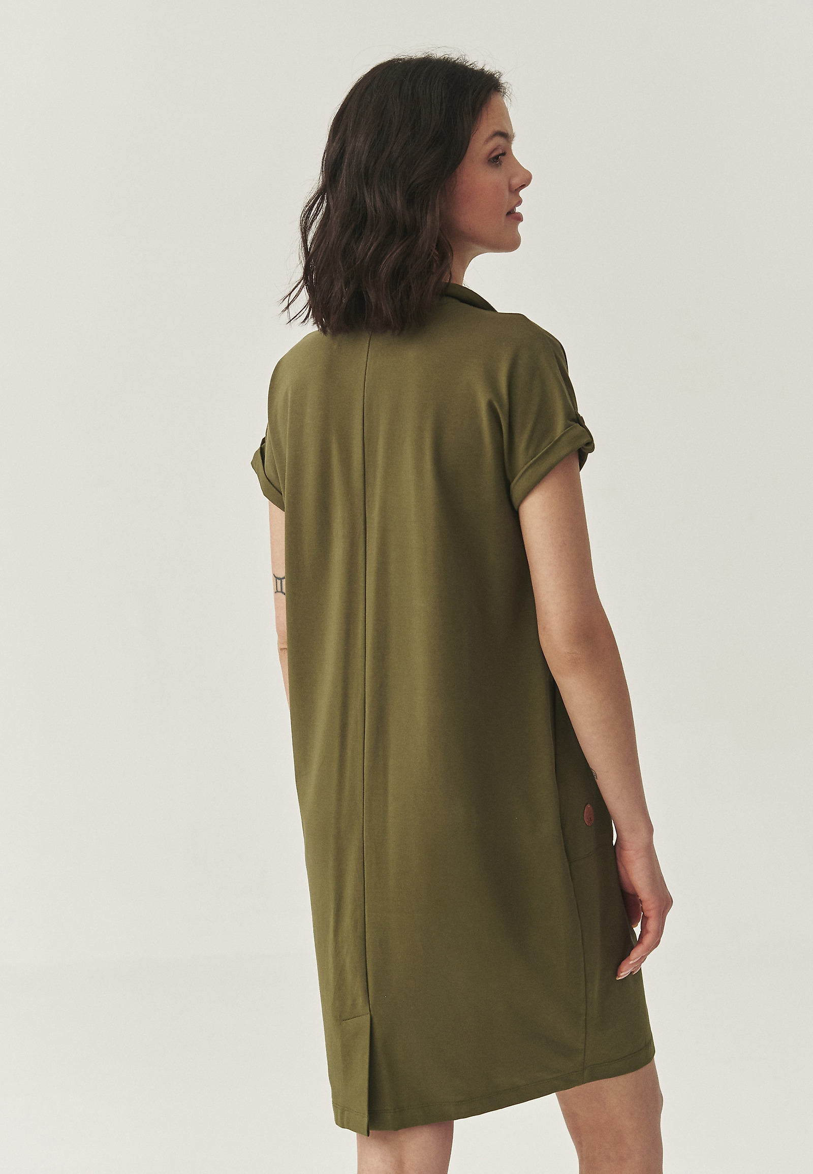 COTTON DRESS - SACO COTTON DRESS - SACO KHAKI 110711