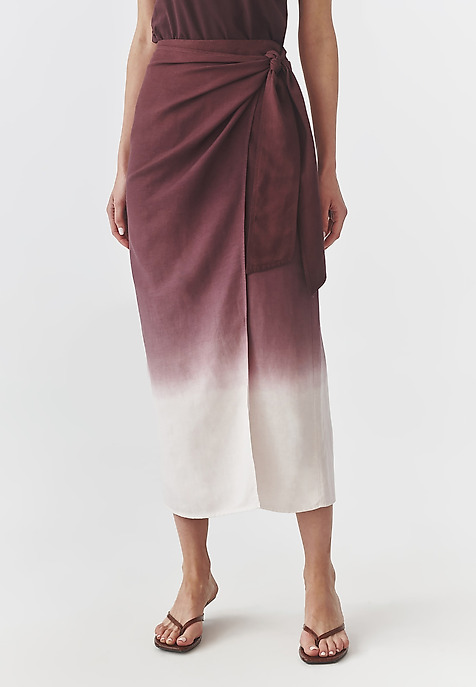 LADIES’ WRAP SKIRT WITH A TIE - RITA MULTICOLOR 2