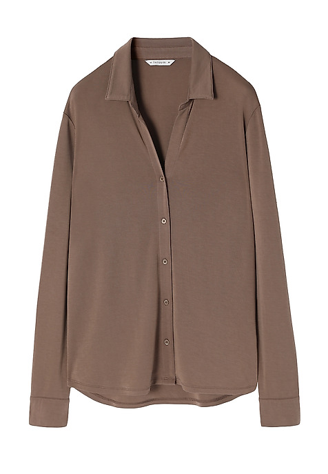 LADIES’ SHIRT WITH LONG SLEEVES - LARYSA BEIGE 2