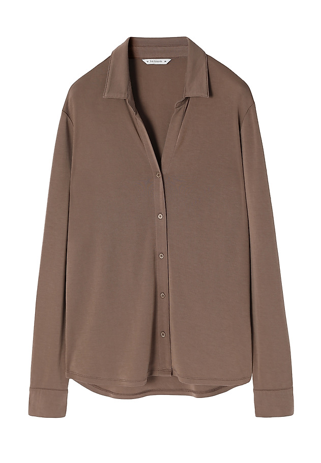 CĂMAȘĂ DE DAMĂ, DIN TRICOT, CU MÂNECI LUNGI - LARYSA CĂMAȘĂ DE DAMĂ, DIN TRICOT, CU MÂNECI LUNGI - LARYSA BEJ 5