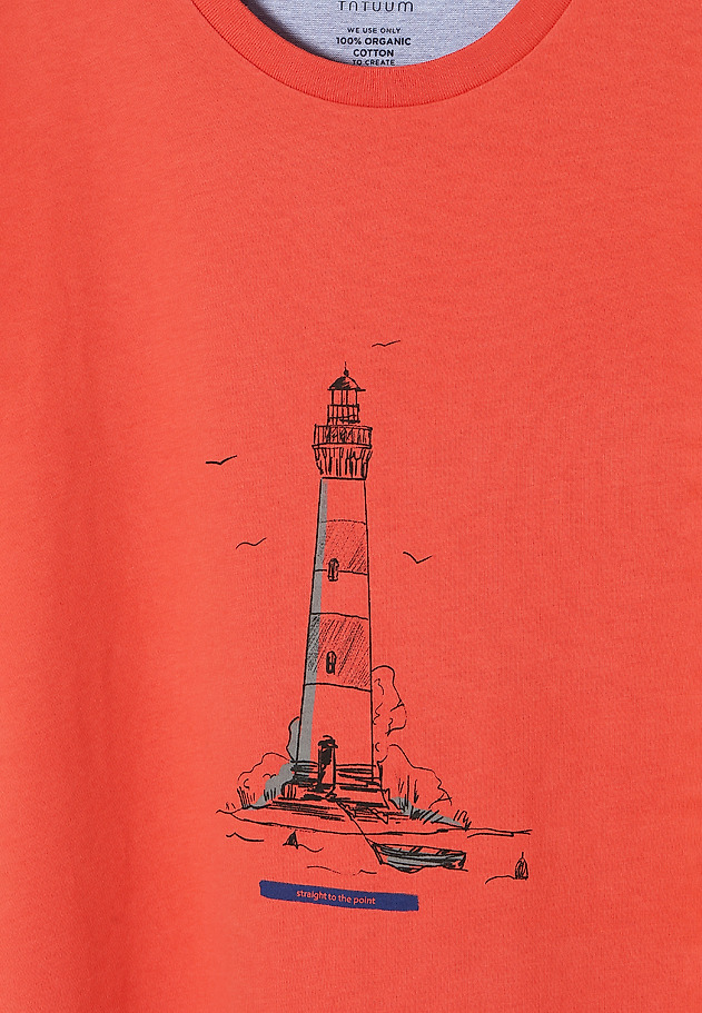 MEN'S COTTON T-SHIRT MIKIN 11 MEN'S COTTON T-SHIRT MIKIN 11 RED 7