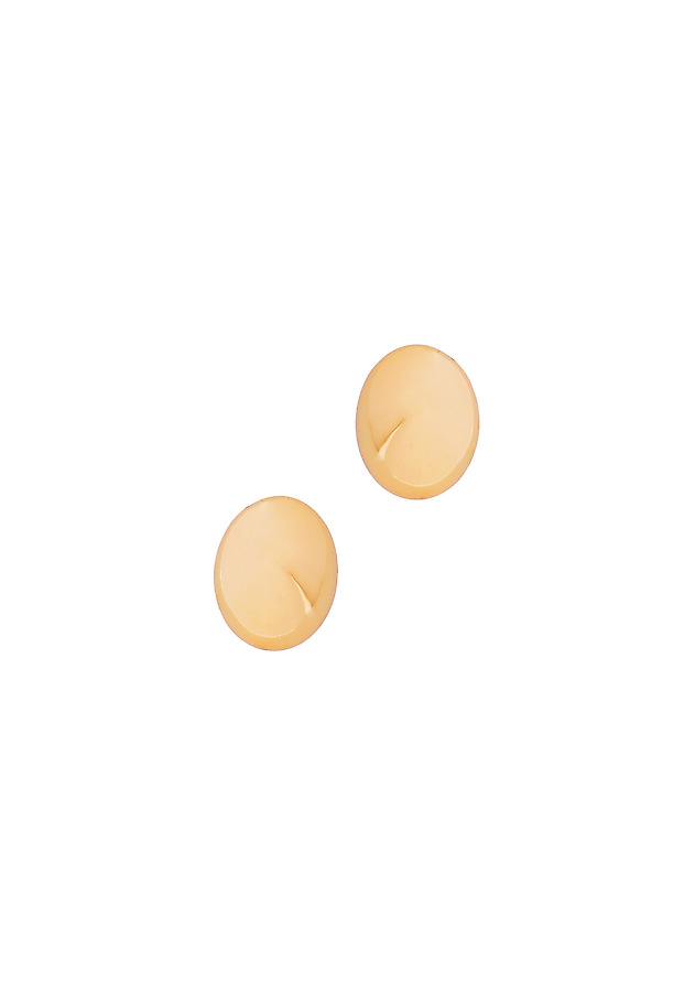 OVAL-SHAPED EARRINGS - NELLY OVAL-SHAPED EARRINGS - NELLY ZŁOTY 2