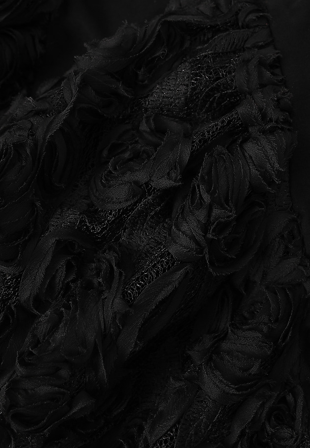 COTTON BLOUSE WITH FLORAL DETAILS - MENORIA 1 COTTON BLOUSE WITH FLORAL DETAILS - MENORIA 1 BLACK 7