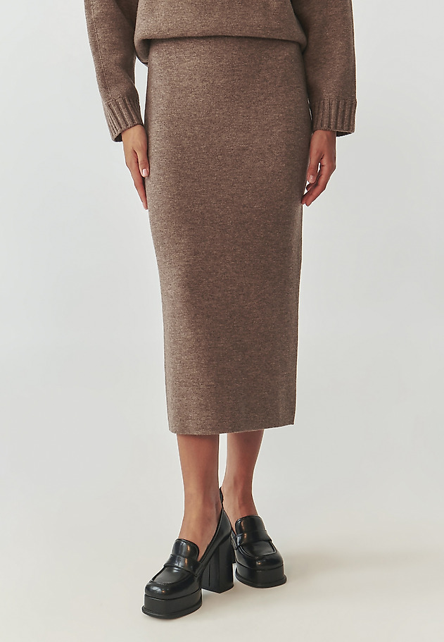 LADIES’ MIDI SKIRT - GEMETA 1 LADIES’ MIDI SKIRT - GEMETA 1 BEŻOWY 3