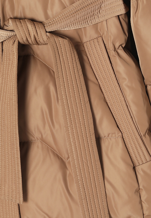 LADIES’ DOWN COAT WITH DETACHABLE HOOD GORTO LADIES’ DOWN COAT WITH DETACHABLE HOOD GORTO BEŻOWY 10