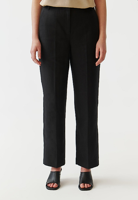 STYLISH LADIES’ LINEN TROUSERS - LANKA 1 BLACK 2