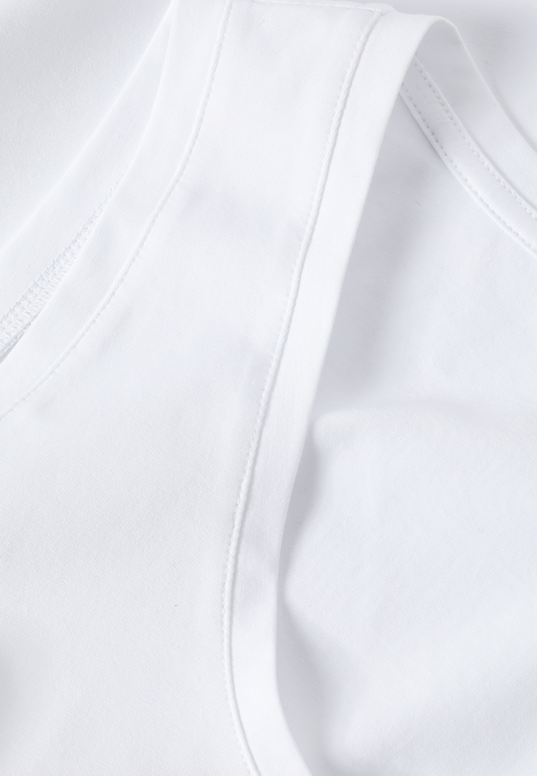 BLUZĂ DIN BUMBAC, FĂRĂ MÂNECI - ROFA ALB 2